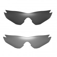 Walleva Black + Titanium Polarized Replacement Lenses for Oakley M2 (OO9212 Series) Sunglasses